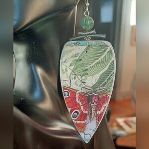 Butterfly Vase Paper Earrings